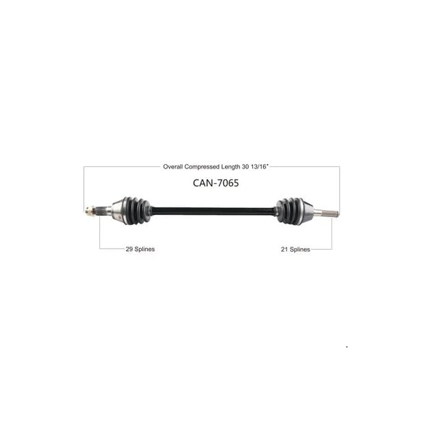 Wide Open OE Replacement CV Axle CAN AM FRONT LEFT X3 900/DS/XDS TURBO/R 18-20 CAN-7065 - main